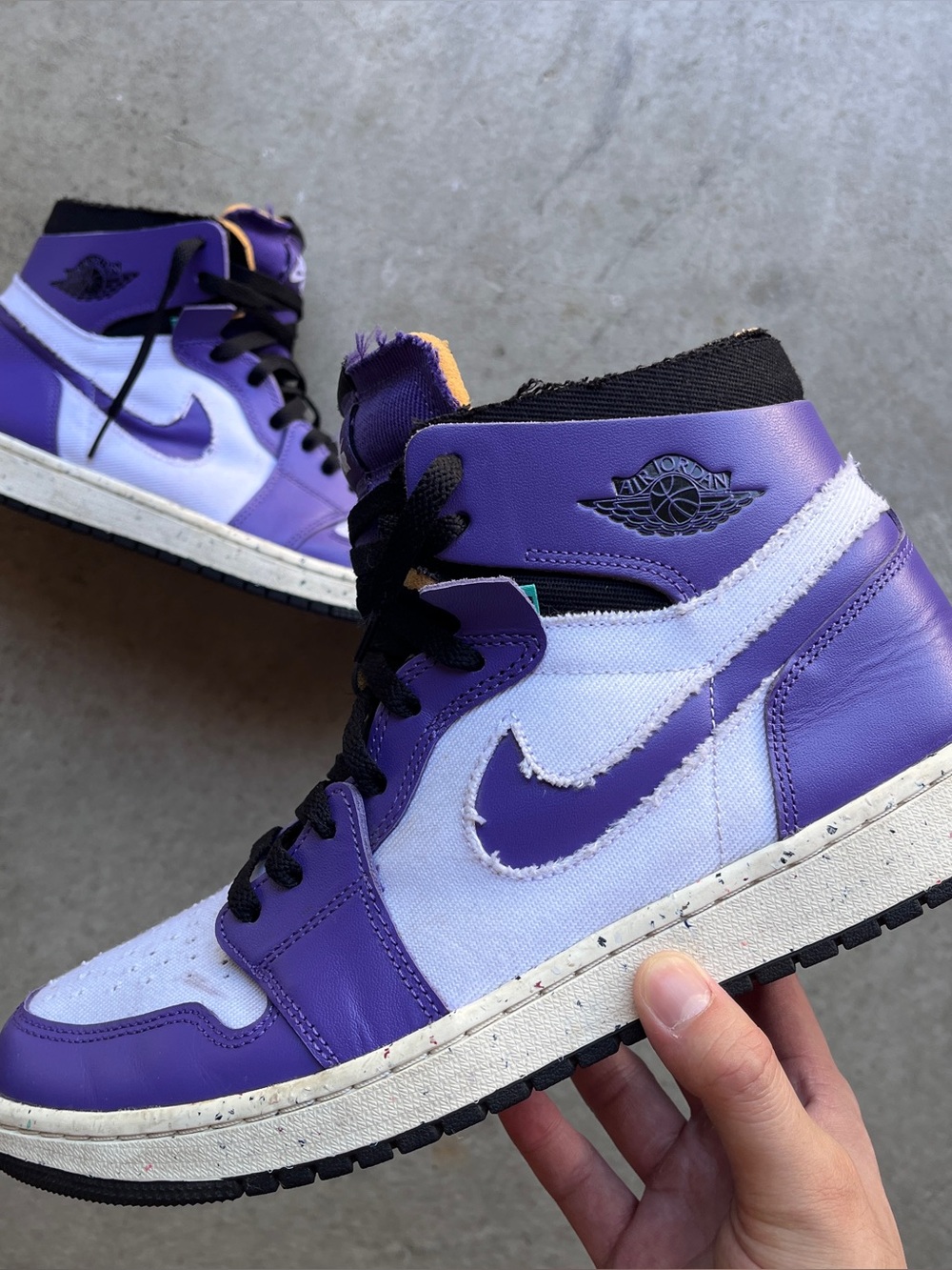Air Jordan 1 Zoom Comfort High Crater Purple